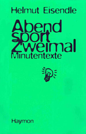 Die fünfundachtzig kurzen Texte sind für jene Minuten geschrieben, die man irgendwo, irgendwann, aus irgendwelchen Gründen wartend verbringt: an der Haltestelle, in den kleinen Pausen des Alltags, in der Warteschlange, wenn der Partner sich wie üblich verspätet. Die Texte sollen ablenken oder unter Umständen jenen Ärger ersparen, der in zahl- und sinnlosen kleinen Wartezeiten üblicherweise entsteht. Dieser Absicht kommt das handliche Buchformat entgegen. Die Texte behandeln alphabetisch angeordnete Begriffe, die - wie zufällig und subjektiv ausgewählt - von Austropop über Juckreiz und Jungfrau bis Videospiele, Wollust und Zoo reichen. Vergleichbar mit den Fingerübungen oder Fugen in der Musik antwortet Eisendle auf das Thema sozusagen mit Dominante oder Subdominante, also einer "charakteristischen Abweichung" oder dem "Kontrapunkt" zur lexikalischen Definition. Dabei entstehen kurze Essays, lockere Reflexionen und Glossen in denen sowohl das Sprachspiel als auch die banale Kolportage gleichbedeutend neben einander stehen können.