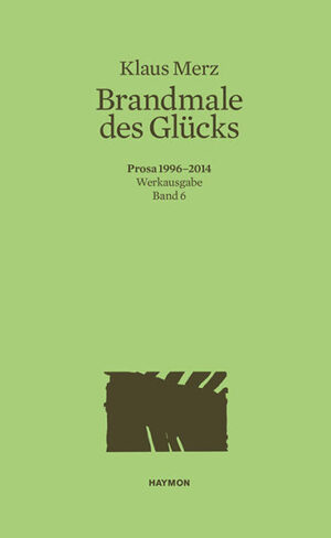 Peter von Matt verglich ihn mit dem Grünen Heinrich, Gunhild Kübler sprach von einem „Wunder“ - gemeint ist „Jakob schläft“, jener schmale Roman von Klaus Merz, der 1997 die Wahrnehmung seines Schaffens schlagartig veränderte. Es folgten weitere große Erfolge, zum Beispiel die Novelle „Der Argentinier“, die über mehrere Wochen an der Spitze der Schweizer Bestsellerliste stand. Band 6 der Werkausgabe vereinigt die großen Erzählungen von Klaus Merz und beinhaltet in mehrfacher Hinsicht „Brandmale des Glücks“. Es sind Zeugnisse der Balance zwischen Verheerungen und Glücksmomenten, in der sich der Mensch ein Leben lang zu halten sucht. Zugleich hält der Autor mit wunderbarer Leichtigkeit und höchster sprachlicher Kunstfertigkeit dem Unabänderlichen jene Ereignisse entgegen, die für Augenblicke die Schwerkraft außer Kraft setzen.