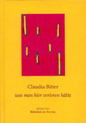 Poesie als Utopie, als Verrat am Selbstverrat, eine andere hellsichtige Art von Vergessen Was man hier verloren hätte ist ein ungemütliches und zugleich sehr österreichisches Buch, schreibt der kürzlich verstorbene Schriftsteller Christian Loidl über den ersten Prosaband der österreichischen Autorin Claudia Bitter. Die Figuren in diesen Texten sind Opfer. Opfer des Arbeits- und Beziehungsmarktes, Opfer ihrer eigenen Süchte und Lebenslügen. Menschen, die sich angesichts ihrer gesellschaftlichen Ausgesetztheit ständig die Frage stellen, was sie hier eigentlich verloren haben. Und die dann den Ausbruch versuchen, der sie aber nicht aus ihrer Situation entlässt. Im Gegenteil, sie verfangen sich nur noch mehr im eigenen Unglück. Claudia Bitters Sprache hat etwas vom Film und vom Skalpell, schreibt Christian Loidl: sie bricht den Tunnel der Wiederholungen in ein Stakkato aus Augenblicken. Beleuchtung und Schnitt sind gnadenlos. Bei Claudia Bitter hat der Spaß am Dasein keine Berechtigung. Die Flucht aus der Tristesse der Existenz endet in ihren Texten in der Regel am Ausgangspunkt. Jetzt kann man wieder von vorne anfangen, heißt es an einer Stelle, ich bleibe im Unrecht, ich bleibe euch treu, was immer ihr auch tut, ich bleibe. weintrinken in den keller gehen, die steile treppe hinab, im letzten eck, von dort eine flasche wein holen, noch lange nicht die letzte, vorsichtig die flasche haltend die steile treppe hinaufsteigen, lange noch nicht die letzte flasche, heute die erste, die kellertüre nur anlehnen, die flasche auf den tisch stellen, nicht weit von der kellertür, auf den morschen gartentisch stellen, sich auf den stuhl beim tisch setzen, sich richtig hinsetzen, nichts denken, der korkenzieher liegt bereit, bereit an seiner stelle auf dem tisch liegt er, wartet auf das öffnen, den korkenzieher ergreifen, ihn fest in den korken drehen, ein ganz normaler gerader korken, kurz an einen sektkorken und seine form denken, dann wieder nichts denken, die Weinflasche zwischen die knie klemmen und mit einem schwung den korken herausziehen, dieses geliebte geräusch des korkenherausziehens, die offene flasche auf den tisch stellen, wie sie da steht, klar, grün, edel, voll, das etikett nicht lesen, sich nicht dafür interessieren, lieber die flasche berühren, ihre kühlheit spüren, sie vielleicht kurz an die wange halten, dann aber schnell in die küche gehen, ein weinglas aus der kredenz nehmen, das gewöhnliche achterlglas, das auf grünen wulstigen ringen steht, sehr gut in der hand zu halten, dieses gewöhnliche weinglas, es nicht gegen die sonne halten und auf Sauberkeit prüfen, nur zum tisch zurückkehren und es behutsam daraufstellen, sich hinsetzen auf den hölzernen stuhl beim tisch und endlich die flasche heben, wie schwer sie noch ist, trotzdem mit einer hand heben und einschenken, endlich einschenken, nichts denken, wie es gluckst, wie gelblich er rinnt dieser weißwein, wie kühl er schmecken wird, schon den geschmack auf der zunge spüren, wie gut kühl an so einem sommertag, nicht ganz vollschütten das glas, lieber öfter nachschenken, nicht an soda zum aufspritzen denken, nur pur, jetzt aber trinken, gezielt, etwas aufgeregt, nach dem glas greifen, heute zum ersten mal nach dem vollen weinglas greifen, es an den mund führen, zu den ausgetrockneten lippen hinführen, ein schlürfender erster schluck, der erste schluck wein heute, kurz im mund behalten, nicht lautlos schlucken, den zweiten schluck schneller und sicherer nehmen, noch ein paar schlucke, das kühle spüren, wie es hinunterrinnt, nicht daran denken, wo es genau hinrinnt, das glas wieder genauso behutsam hinstellen, woran jetzt denken, ans weintrinken, nur ans weintrinken denken, glas zum mund führen, trinken, glas hinstellen, nachfüllen, an nichts anderes denken …