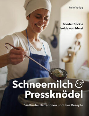 Südtirols bäuerliche Küche zwischen Tradition und Gegenwart: Impressionen und Rezepte. Kennen Sie Schlutzkrapfen, Pressknödel, Schneemilch oder Ochsenaugen? Reportageartig entfalten Isolde von Mersi und Frieder Blickle ein sehr persönliches Panorama der kulinarischen Geschmacksvielfalt in Südtirols Tälern. Sie haben neun Bäuerinnen auf ihren Höfen besucht - wobei das Spektrum vom Bergbauernhof über das Weingut bis zur Käserei reicht - und in deren Kochtöpfe geschaut. Entstanden ist ein Kochbuch mit alpinen Gerichten zwischen Bodenständigkeit und Kreativität.