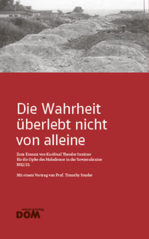 Der amerikanische Historiker Timothy Snyder gilt als einer der derzeit bedeutendsten Osteuropaforscher. Er hielt am 12.11.2019 den Hauptvortrag bei der Gedenkfeier für den Einsatz von Kardinal Theodor Innitzer für die dem Hungertod "Holodomor" ausgesetzten Menschen der Sojwetukraine 1932/33. Diese Schrift dokumentiert den Vortrag Snyders sowie alle Ansprachen des ökumenoischen Festakts.