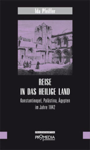 Am 22. März 1842 bestieg Ida Pfeiffer in Wien ein Dampfschiff, ohne jemandem das wahre Ziel ihrer Reise anzuvertrauen – sie wollte das Heilige Land bereisen, gab jedoch vor, eine Freundin in Konstantinopel zu besuchen. Freunden und Verwandten schien selbst diese Idee äußerst gewagt. Tatsächlich war es ein Aufbruch ins Ungewisse: Mit äußerst geringen finanziellen Mitteln sollte sie, als Frau alleine, Gebiete durchstreifen, die von der Pest heimgesucht waren und in denen politische Unruhen das Reisen unsicher und gefährlich machten. Nachdem Ida Pfeiffer die Sehenswürdigkeiten Konstantinopels besichtigt hatte, begab sie sich nach Palästina. In Jerusalem besuchte die Pilgerin die biblischen Stätten