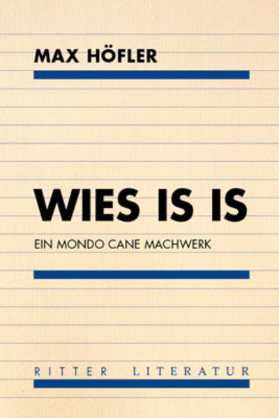 Als ein von der ersten bis zur letzten Seite durchrhythmisierter, interpunktionsloser Riesen-Satz mäandert Max Höflers "wies is is" thematisch und motivisch entlang der Brüche restriktiver Ordnungen durch den globalen Raum. Mannigfaltige (zumeist grausame) Erscheinungen menschlichen Verhaltens werden als Pandämonium zeitgenössischer Zynismen vorgeführt. In einer Atmosphäre diffuser Ängste stellt ein undezidiertes „Wir“ seine Niedertracht und Sensationsgeilheit zur Schau