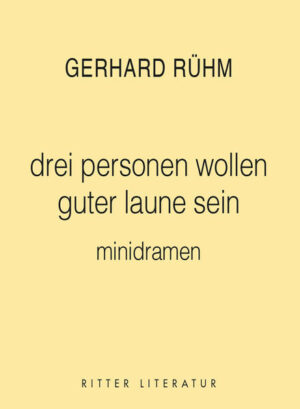 Mit Brillanz und Humor travestiert Gerhard Rühm in seinen Minidramen mythologische Bezüge ins Sinnlich-Körperhafte und akzentuiert das Libretto des Gebärdenspiels als Genre avancierter Sprachkunst neu. Vom Erfindungsreichtum eines Autors, der die dramatische Formensprache wie kaum ein anderer erweitert hat, künden auch dessen Gattungsprägungen wie „teichoskopisches dramolett“, „aphoristische szenen“, „momenttheater/fluxusstücke“ oder „lunares theater“. Neben einander Platz finden in diesem Band, der zum Teil bislang noch unpublizierte Texte aus fünf Jahrzehnten versammelt: Astronauten, die ein Mondgesicht in den Mondstaub zeichnen, Giacomo Meyerbeers pompöser Leichenzug, aber auch - als Lautsprecherdurchsage in einem Modegeschäft konzipiert - die unfassbaren von Pelztieren zu erleidenden Qualen. In reduktionistischer Zuspitzung kreiert der Autor szenische Ereignisse von perluzider Präsenz und immenser suggestiver Kraft.