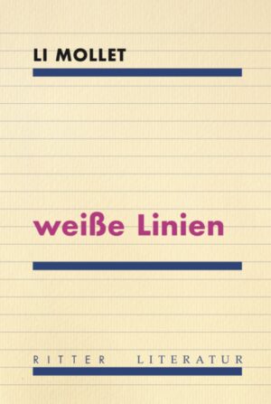 Li Mollets weiße Linien ist ein flirrendes und summendes, zugleich streng nach Plan aufgebautes Prosabuch, in dem u.a. Zahlenverhältnisse eine Rolle spielen. Eine Spur zieht zunächst die Erzählung von einem Tag aus dem Leben Josefines, vom an den leeren Stuhl gerichteten Morgengruß bis zum Gutenachtkuss für das Kissen. Durchkreuzt wird deren Chronologie von exakt drei hoch vier aus Zeitschnipseln zusammengesetzten, stets gleich umfangreichen Miniaturen um eine Frau mit leiser Stimme, ein kleines Mädchen und ein weiblichen Ich, zu dem auch ein Er gehört. Aus dem Kontinuum sezierte Sätze verbinden sich zu superdichten Gebilden, in denen das System der Zuordnung von Gewesenem und Zukünftigem zu einer vielfach aufgefalteten All-Gegenwart zerfließt. Bei aller Konkretheit des Alltäglichen überzieht ein Schleier des Rätsel- und Zauberhaften die Verrichtungen und Gesten von Li Mollets Figuren, deren Stimmungen von Vereinzelung und Freudlosigkeit, aber auch Protest und Lust auf Veränderung grundiert sind. Letztere befeuert das klang- und farbreiche Idiom dieser Prosa selbst: Eine mit elementaren, körperhaften Attributen aufgeladene Sprache bewirkt, dass Wörter Schatten werfen, Sätze schaukeln und im Winde wehen als Fanale, andere Möglichkeiten des Daseins zu denken und alternative Zustände ebenso.