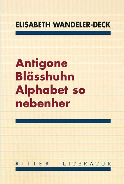 Das Bla?sshuhn: es taucht unter, kommt an unerwartetem Ort und Zeitpunkt wieder zum Vorschein, so auch Antigone, als volatile Figur, Fragestellung, Projektionsfla?che. Als widersetzliches Ma?d-chen tra?gt sie, der Etymologie ihres Namens nach, ein „Gegen“ in sich wie auch „Geburt“ und „Abstammung“, zieht Spuren nach verwandtschaftlichen Banden und durchkreuzt literarische Felder. Ein Ordnungsprinzip von A bis Z steckt den ta?uschend klaren Rahmen ab fu?r Prosaminiaturen, Gedichte, Notate und Listen, Thesenhaftes oder in Zeitungen Vorgefundenes zu Affoltern und Baden, den loka- len Koordinaten einer fu?r Reflexion, Theorie und Traumhaftes ebenso wie fu?r Konkret-Soziales durchla?ssigen Textur. Durch das fragile alphabetische Raster hindurch bricht sich das Diskontinuierliche, Wilde und Chaotische der Erscheinungen, Beobachtungen und Gedanken Bahn - von der Autorin virtuos zum Ausdruck gebracht in immer wieder neuen Formfindungen, die ihre Qualita?t gerade aus der Apperzeption von Spru?ngen, Unterbrechung und Kontamination beziehen. Antigone Bla?sshuhn Alphabet so nebenher ist ein a?sthetisch wie politisch brisantes Buch: ein flirrendes Dokument von Selbstverortung und pra?zises Modell kalkulierter U?berschreitung.