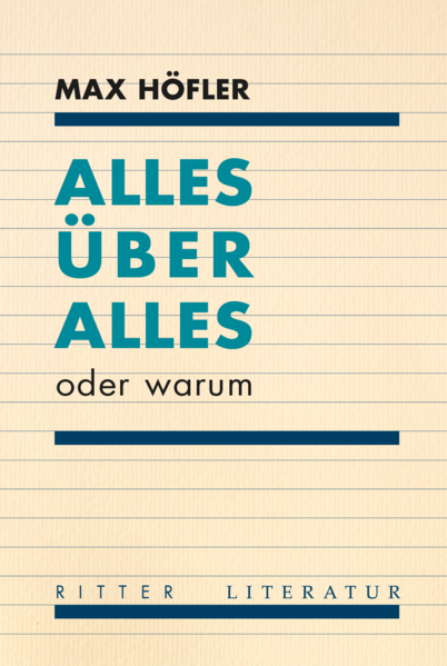 Warum dreht sich am A?quator die Erde schneller? Wofu?r wurden Aqua?dukte gebaut? Max Ho?fler hat die Antworten parat: Es sind die Beschleunigungskra?fte des flotten Springbocks und des zackigen Impalas, die den Untergrund zum Rotieren bringen, und in den Hochleitungen sollte einst der Lambrusco und Veltliner fu?r die Haute Vole?e rinnen. Es sind die Fragen des Trivial Pursuit-Spiels, die sich Ho?fler in Alles u?ber alles als Ausgangspunkt fu?r Mutmaßungen u?ber die Beschaffenheit der Welt hernimmt, streng formelhaft und stets als Gegenfrage formuliert. Der Kanon weitgehend nutzlosen Wissens ist als Unterscheidungsmerkmal sogenannter Eliten funktionslos geworden. Max Ho?fler la?sst dieses in grotesken „Erkla?rungen“ verpuffen und treibt dessen Tra?gern die Bildungsdu?nkel aus. Eine hybride Kunstsprache, die sich der kreativen Energie der Idiome von Halbstarken, kleinbu?rgerlichen Poseuren und Spru?cheklopfern des Privat-TV zunutze macht, usurpiert das Pa?dagogendeutsch des Gesellschaftsspiels. Neuseela?ndische Kampfschafe und Berserker-Pinguine machen sich u?ber das Thema Postfaktizita?t her und diverse, uns Lesende aufs Korn nehmende Clickbaits und Bilder stellen Hierarchien von Wissensgenerierung bloß. Alles u?ber alles bietet ebenso extravagante Unterhaltung wie deren Dekonstruktion, und noch mehr: Wenn der Enzyklopa?dist die Herkunft der roten Farbe der Golden Gate Bridge mit dem Blutzoll, den die Arbeiter bei deren Errichtung zahlten, erkla?rt, tippt er Wis- sensformationen an, die nicht nur beim trivialen Party-Spiel unter den Tisch gekehrt werden.