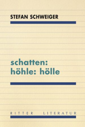 Die Prosa „schatten: ho?hle: ho?lle“ stellt die stringente Fortfu?hrung der im Ritter Verlag erschienenen Bu?cher „liegen bleiben“ (2016) und „hypnos redance“ (2019) dar. Wa?hrend im ersten Band der Trilogie das Thema Selbstaufgabe konjugiert wird, kennzeichnet den zweiten ein Aufba?umen gegen Tendenzen von Selbst-Auflo?sung und Deshumanisierung. In „schatten: ho?hle: ho?lle“ artikuliert sich eine polyphon durchsetzte Stimme, welche eine Art U?bertritt und das allma?hliche Aufgehen in einer geisterhaften Welt beschreibt. Damit bleibt der Autor seinem Schreib- und Forschungsabenteuer treu, Mo?glichkeiten philosophisch-dichterischer Rede heute in Hinblick auf das historische Erbe und das kulturelle Unbewusste auszuloten. Aspekten des Katastrophischen, Verbrannten, Zersetzten und mechanisch Ersetzten begegnet Stefan Schweiger mit einer hybriden Poetik der Autoreflexion, in der sich Unterschiede zwischen Erinnertem, Erfundenem, Getra?umtem sowie Kommentaren und Einspru?chen auflo?sen. Mit selten erreichter Pra?zision und stilistischer Wucht na?hert sich der Text „schatten: ho?hle: ho?lle“ epochalen Bru?chen, la?sst Relikte von Subjektivita?t, letzte Reste des Menschlichen im Echoraum einer dystopischen Nicht-Welt nachhallen.