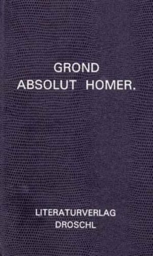 "Absolut Homer" ist nicht nur die Paraphrase eines von Homer bis Joyce klassisch gewordenen Texts, es ist auch ein zeitgemäßes Stück Reiseliteratur. Die Grundlage bildet die These der Wiener Ethnologin Christine Pellech, wonach die ‚Odyssee’ die Reflexion einer phönizischen Weltumseglung sei.