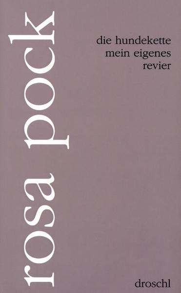 79 poetische Eintragungen in einer möglichen Enzyklopädie wichtiger Begriffe, 79 Perlen einer Gedicht-Kette: Rosa Pocks Sprach- und Selbstbefragung setzt sich auch in diesem neuen Buch konsequent zwischen die Sessel von lebenspraktischer Philosophie und schöner Literatur. Quer durch das Alphabet generiert die Pock’sche 'Sprechmaschine' zu ausgesuchten Überschriften merkwürdige kurze Texte, die, so vertraut sie auch aussehen mögen, ganz fremd in der zeitgenössischen Literatur stehen.