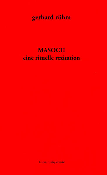 Gerhard Rühms 'rituelle rezitation' MASOCH kreist um den Schriftsteller Leopold von Sacher-Masoch, nach dem 1890, noch zu seinen Lebzeiten, der sexualpathologische Terminus ›Masochismus‹ geprägt wurde, der dann das gesamte Werk des Autors überschattete und in Mißkredit brachte. Anhand biographischer Schlaglichter entwirft Rühm eine Art anekdotisches Psychogramm des Autors und seiner Beziehung zu seiner Frau Wanda. Als parallele Gegenfigur tritt die Gestalt des Ignatius von Loyola auf, in der sich der innere Zwang zur totalen Unterwerfung unter eine fixe Idee - des unbedingten religiösen Gehorsams - aus einer scheinbar konträren Motivation manifestiert: die bei Loyola geforderte Selbstbestrafung durch exzessive Geißelung dient vordergründig eher der Abtötung als der Erregung des Fleisches. Rühm arbeitet einige interessante biographische Parallelen in den Biographien von Sacher-Masoch und Ignatius von Loyola heraus