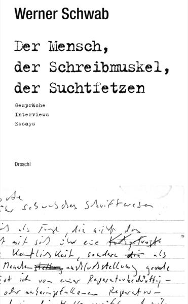 Werner Schwab hat die Literatur nicht nur mit seinen Theaterstücken erobert, er war in der kurzen Zeit zwischen dem ersten Bühnenerfolg im Jänner 1991 und seinem Tod in der Silvesternacht 1993 auch ein unerhörtes Medienereignis. Die Presseberichte, Porträts und Interviews überbieten (und wiederholen) sich in den Stilisierungen des Autors zum Theaterberserker, Senkrechtstarter und Bühnenzyniker - und Schwab tut in seinen öffentlichen Auftritten alles, um diesem gerade entstehenden Ruf gerecht zu werden: In der Meinung, sich mit dem vermeintlich selbsterzeugten Image (dessen Bausteine dem Musikbusiness und bestimmten Abschnitten der Bildenden Kunst entstammen) dem »Betrieb« zu entziehen, kommt er dessen Anforderungen perfekt entgegen. Geld, schneller Erfolg, Zynismus - der junge Dramatiker lebt die Zutaten einer typischen Karriere der 90er Jahre und fällt nur allzu schnell den Mechanismen des Marktes und den ungelösten Widersprüchen von Biografie und Karriere zum Opfer. In den hier gesammelten Interviews und Gesprächen ist zum ersten Mal nachzulesen, wie sich die Etiketten und durch dauernde Wiederholung zum Klischee gewordenen Behauptungen der Presse und die Selbstinszenierung des Autors durchdringen und sehr schnell unauflösbar werden. Ergänzend sind auch alle literarischen Selbstauskünfte Schwabs, veröffentlicht in Programmheften oder in Theater heute, aber auch der lange Doppel-Essay "Der Dreck und das Gute. Das Gute und der Dreck" in diesem Band versammelt.