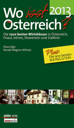 Für alle, die gerne gut essen und trinken und ein gemütliches Ambiente schätzen, ist er zum unentbehrlichen Begleiter geworden: der Wirtshausführer „Wo isst Österreich?“ Die Herausgeber bieten in ihrem beliebten Kulinarik-Guide genau jene Informationen, die im Alltag notwendig sind: Sie versammeln Lokale, in denen man zu vernünftigen Preisen gut isst und sich als Gast so richtig wohl fühlen kann. In zahlreichen „Gourmettipps“ präsentieren sie die Topadressen des vorzüglichen Essens und Trinkens: Buschenschanken und Spezialitätenrestaurants, Bio- Bauernhöfe und Bierstuben, engagierte Produzenten und ambitionierte Selbstvermarkter. Auch in der Ausgabe 2013 lädt „Wo isst Österreich?“ zu aufregenden Entdeckungen ein und überrascht mit hervorragenden neuen Lokalen