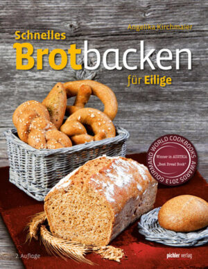 Ofenfrisches Brot und Gebäck ganz schnell selber machen: alles in eine Schüssel, umrühren, fertig ist der Teig. So schnell ging Brotbacken noch nie! Gutes, gesundes Brot in Bioqualität ist oft schwer zu bekommen und verhältnismäßig teuer. Die Alternative: Selbstgebackenes aus dem eigenen Ofen! Die erprobten Rezepte von Ernährungsexpertin und Bestsellerautorin Angelika Kirchmaier sind rasch auf dem Tisch und auch für Ungeübte leicht umsetzbar. Die Brote schmecken trotz Vollkornanteil wunderbar saftig und locker, krümeln kaum und halten problemlos mehrere Tage. Möglich wird das durch eine einfache, zeitsparende Zubereitungstechnik. Sie müssen nicht einmal die Rührstäbe auspacken, es genügt ein Umrühren mit der Gabel. Schritt-für-Schritt-Abbildungen zu jedem Kapitel und viele praktische Tipps und Tricks erleichtern das Nachbacken. Mithilfe von genauen Nährwertangaben und Symbolen für ei- und milchfreie Rezepte finden auch Diabetiker, Nahrungsmittelallergiker und Schlankheitsbewusste auf einen Blick für sie geeignete Rezeptvarianten.