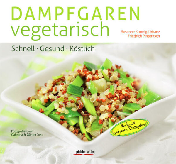 Die Zubereitungsart des Dampfgarens eignet sich hervorragend, um das eigene Wohlbefinden zu erhöhen. Jetzt mit vegetarischen Gerichten! Der Dampfgarer und zeitgemäße Ernährung sind längst ein untrennbares Duo. Der Trend zur vegetarischen Küche zeigt, dass immer mehr Menschen Wert auf eine Ernährungsform ohne Fleisch und Fleischprodukte, dafür aber mit Vollkornprodukten, Gemüse, Hülsenfrüchten und Obst legen. Dies bedeutet jedoch keineswegs, auf den vollen Genuss verzichten zu müssen: So finden sich in diesem Buch köstliche Basis-Rezepte, aber auch solche für Liebhaber der mediterranen Küche. Für Innovative: Sushi und Maki zum Selbermachen ebenso wie Vegetarisches für unterwegs - Burger, Suppen oder Eingelegtes im Glas! Und für die Süßschnäbel gibt es eine Reihe verführerischer Hauptspeisen. Perfekte Rezepte für all jene, die im Alltag einen bewusst gesunden und nachhaltigen Lebensstil verfolgen. Aber auch für jene, die etwa auf einen fleischlosen Tag in der Woche setzen. Die Gerichte sind leicht umsetzbar und machen Lust, auf die neue Art zu kochen.