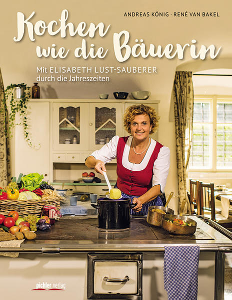 Vom Hausgartl direkt auf den Tisch Wie man mit saisonalen und regionalen Zutaten schmackhaft kocht und wie man die Vorratskammer richtig füllt, wusste man auf Österreichs Bauernhöfen immer schon - dieses Buch zapft den reichen kulinarischen Wissensschatz heimischer Bäuerinnen an. Elisabeth Lust-Sauberer, selbst Landwirtin im niederösterreichischen Weinviertel und weithin populär durch ihre Auftritte in TV und Radio, hat bodenständige bäuerliche Rezepte aus ganz Österreich gesammelt und zeitgemäß verfeinert. Mit vielen praktischen Tipps verrät sie überdies, wie Sie Ihre Vorratskammer sinnvoll befüllen und was Sie aus diesen Schätzen dann später zaubern können. Meisterhafte Fotos von René van Bakel machen so richtig Lust aufs Nachkochen. Andreas König stellt in anschaulichen Texten das heutige bäuerliche Leben quer durch die Jahreszeiten vor.