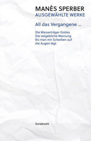 Manès Sperber blieb zeit seines Lebens »der besessene Erbe des Vergangenen«, das nicht aufhört fortzuleben - und sei es in den »Falten der Geschichte«. Aufmerksam und tätig ist er Zeuge seiner selbst, seiner Zeit. Sie bedeutet ihm Lehrzeit