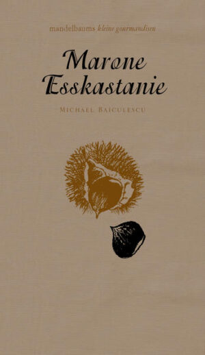 mandelbaums kleine gourmandisen: Nr. 2 - Maroni oder Esskastanie. Das kleine, feine Kochbuch, in dessen Mittelpunkt eine Gourmandise steht und um diese Delikatesse ranken sich deren Herkunft und Bedeutung in der Kulturgeschichte, unbekannte Rezepte und Klassiker, Warenkunde wie kochtechnische Hinweise, viele kulinarischen Kombinationsmöglichkeiten und die Lagerhaltung - also Kulturgeschichte und Kochbuch in einem. Die kleinen gourmandisen wollen verborgene Schätze heben, die ein wenig in Vergessenheit geraten sind. Wir starten die Reihe mit den Bänden zu Quitte, Maroni (Esskastanie) sowie Rote Rübe (Rote Bete). Pro Halbjahr erscheinen jeweils weitere drei Bände.