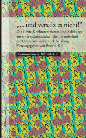 Wie kommt ein Huhn in eine Flasche? Warum wird ein »falscher Schweinspresskopf« aus Fischen zubereitet? Die Überlieferung der handschriftlichen Kochrezeptesammlung aus dem Spätmittelalter gibt einen einzigartigen Einblick in die Kochtöpfe jener Zeit. Wer als "Häferlgucker" in den mittelalterlichen Küchen der vornehmen Gesellschaft unterwegs ist, darf sich auf farbenfrohe Gerichte und Aufsehen erregende Showeffekte bei Tisch freuen. Die älteste Kochrezeptsammlung Salzburgs aus dem 1. Drittel des 15. Jahrhunderts macht Lust auf bunte Mandelsulz und lässt uns rätseln, wie ein Huhn in eine Flasche kam. Welche Küchengerätschaften man benutzte, welche Zutaten verwendet wurden und warum ein Zuviel an Salz womöglich zur Unkeuschheit verleitete - all das ist in den einleitenden Texten nachzulesen. Die handschriftlich überlieferten Rezepte werden nun in einem gemeinsamen Projekt von der Universitätsbibliothek Salzburg und dem Zentrum für Gastrosophie herausgegeben. Der Band erscheint mit wissenschaftlichen Begleittexten, Transkripitionen und Übersetzungen zu den Handschriften.