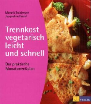 Trennkost - eine Ernährungsweise, die auf der Trennung von eiweisshaltigen und kohlehydrathaltigen Nahrungsmitteln innerhalb ein und derselben Mahlzeit beruht - stellt für viele die 'Ernährung der Zukunft' dar. Sie wirkt sich positiv auf den Stoffwechsel und das Säure-Basen-Gleichgewicht aus. Sie ist vollwertig und rohkostbetont. Trennkost ist damit der ideale Weg, um auf gesunde Art abzunehmen, Verdauungsbeschwerden wie Übersäuerung, Völlegefühl und Blähungen abzuhelfen und damit Wohlbefinden und Vitalität zu erlangen. In 92 vegetarischen Rezepten für einen ganzen Monat - praktisch angeordnet in 4 Wochenplänen mit Menüvorschlägen für jeden Tag - zeigen die Autorinnen, wie schnell und einfach, dabei attraktiv, schmackhaft und abwechslungsreich Trennkost sein kann. Neben Rezepten für den Alltag werden auch vier Gästemenüs vorgeschlagen. Das Buch verzichtet bewusst auf mühsames Kalorienzählen, auf komplizierte Theorien und Tabellen. Es genügt, einen Monat lang nach den vorliegenden Rezepten zu kochen, um sich die Grundsätze der Trennkost zu eigen zu machen und eine bleibende Ernährungsumstellung zu bewirken. Aus dem Inhalt: •Was ist Trennkost? •Weshalb Trennkost? •Wie sieht Trennkost in der Praxis aus? •Aufteilungstabelle •Das Frühstück •Der tägliche Salatteller •92 vegetarische Rezepte •Monatsmenüpläne