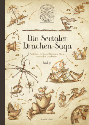 Im Seetal gibt es so viele Drachen, dass nicht einmal die Drachen selber wissen, wer mit wem verwandt ist. Zum Glück hat der Drachenforscher Ambrosius Ferdinand Sigismund Maria von und zu Drachenfels noch die Übersicht. In dieser Enzyklopädie stellt er die verschiedenen Drachenfamilien vor. Er zeigt, wo sie leben, was sie fressen, wie sie kämpfen. Auch über die Feste berichtet er, zum Beispiel über das Drachenfamilienfest, an dem alle besonders schlecht gelaunt sind. Denn Drachen hassen Familientreffen! Nach dem Fest sagen alle, es sei das letzte gewesen. Und im nächsten Jahr sind sie trotzdem wieder da. Drachenfamilien funktionieren eben ganz anders als Menschenfamilien!