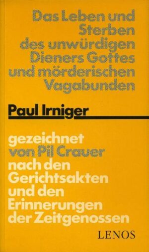 'Der SRG war die Ausstrahlung von Pil Crauers vierteiliger Sendereihe über 'Das Leben und Sterben Paul Irnigers' auf Antrag von Irnigers Heimatgemeinde Niederrohrdorf vom Bezirksgericht Zürich verboten worden. Nun hat der Autor das Medium gewechselt und den Stoff zu einem Buch verarbeitet. Neben dem vollen Text der Sendereihe in Hochdeutsch und Schweizerdeutsch enthält der Band eine fast hundertseitige Bilddokumentation, eine Darstellung der Hintergründe des Verbots sowie ein Nachwort von Roman Brodmann. Die Geschichte jenes Paul Irniger, der Priester werden wollte, mit zwanzig seinen ersten Mord beging, als Vagabund durch die Schweiz und durchs Elsass zog, in falschen Priestergewändern Messen las und Beichten abnahm, nach einem Kirchenraub einen Polizisten und einen weiteren Verfolger erschoss und schliesslich, noch nicht 26jährig, am 25. August 1939 hingerichtet wurde, ist so literaturträchtig, dass man sich wundert, dass nicht längst ein Schweizer Schriftsteller sich des Themas angenommen hat.' - Die Weltwoche