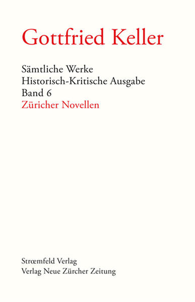 Gottfried Kellers Züricher Novellen sind 1876/77 - als dritter Erzählzyklus nach den Leuten von Seldwyla und den Sieben Legenden - erschienen. Sie sind Kellers Beitrag zur historischen Erzählung, dem Modegenre der Zeit. Ziel der Ausgabe ist es, Kellers literarisches Werk unter Berücksichtigung allen handschriftlichen Materials und aller zu Lebzeiten Gottfried Kellers erschienenen Drucke vollständig zu editieren. Die den Texten in separaten Bänden beigegebenen Kommentare (Apparat) geben Aufschluss über die Ueberlieferungslage, bieten eine vollständige Zusammenstellung der Varianten und stellen anhand ausführlich mitgeteilter Dokumente die Entstehungsgeschichte der einzelnen Werke dar.