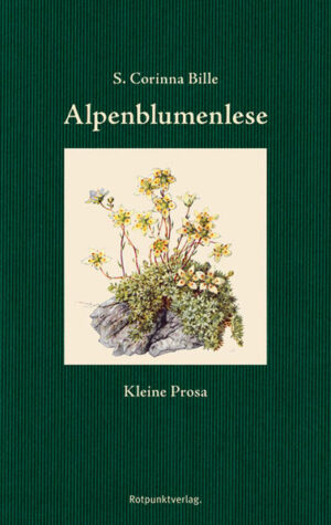 Seit Kindheitstagen war Corinna Bille, die zeitweise in Chandolin hoch oben in den Walliser Bergen aufwuchs, eine Liebhaberin der Blumen. Alpenblumen, 'die erst dann keimen, wenn sie das Eis erlebt haben', in der Höhe aber in starken Farben erstrahlen, faszinierten sie besonders. In ihrer Alpenblumenlese erinnert sie sich, wie sie auf zahlreichen Streifzügen die Blumen entdeckte: die allererste Soldanelle unter dem Schnee, Tuffs von Zwergglockenblumen an Felsvorsprüngen, Alpenanemonen, Nelken, Disteln in der dichten, rauen duftenden Wiese. 'Zum Vergnügen zogen wir unsere Schuhe aus, und ihre Blütenblätter streichelten unsere Knöchel.' Erzählend hält Bille die vielen Sorten, ihre oftmals verblüffenden Eigenarten und die um sie rankenden Geschichten fest. Wolfstöter, Bärenohr, Paradieslilie lassen träumen, die schmeichelnd duftende Türkenbundlilie schüchtert ein, und der 'Blume der Melancholie', der großen Alpenakelei, begegnet man mit heiligem Respekt. Einer Freundin zum Dank für die vielen mitgebrachten Blumensträuße hat Corinna Bille hier eine ganz eigene Blütenlese zusammengestellt, ein Blumenalbum, das uns in eine blühende, duftende Bergwelt, ein vergessenes Eden entführt.