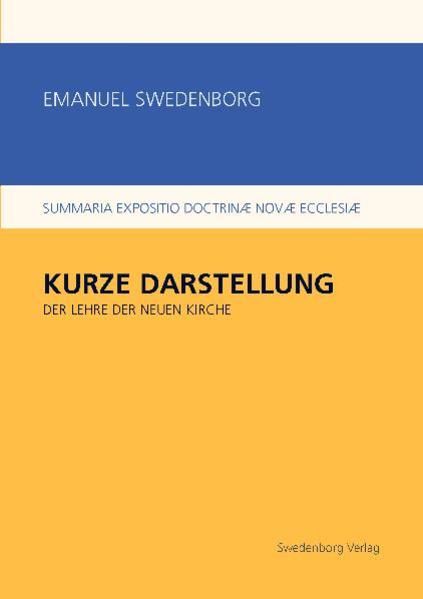 Die 'Kurze Darstellung', 1769 im Amsterdam erschienen, war der Vorläufer zur 'Wahren Christlichen Religion', dem theologischen Hauptwerk Swedenborgs, das zwei Jahre später veröffentlicht wurde. In der 'Kurzen Darstellung' entfaltet Swedenborg Grundzüge seiner Theologie im kritischen Gespräch mit dem Katholizismus und dem Protestantismus.