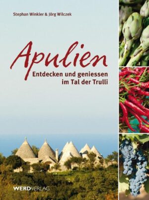 Seit 1979 reist der Apulienhistoriker Stephan Winkler ins apulische Tal der Trulli. Dank dessen massentouristischer Unerschlossenheit lernte er dort eine unverfälschte Esskultur kennen, die auf überlieferten Familienrezepten, Selbstversorgung und Wildgemüsen basierte - einfach, urchig und vor allem schmackhaft und frisch. Zeit, diese faszinierende Urküche festzuhalten. Das Buch 'Apulien. Entdecken und geniessen im Tal der Trulli' ist eine kulinarische Fotoreportage aus einer der wildromantischsten Gegenden Italiens. Zusammen mit dem Autor und dem renommierten Fotografen Jörg Wilczek gehen wir auf eine Entdeckungsreise, in deren Verlauf uns Bauersfrauen, Hausmänner, Bäcker, Metzger und Spitzengastronomen traditionelle Gerichte und ihre Lieblingsrezepte verraten: Über 40 Rezepte, reich bebildert, machen Lust zum Kochen, Essen und Reisen. Wir besuchen und erkunden Sehenswürdigkeiten, die in keinem Reiseführer aufgelistet sind - Genüsse für Auge und Gaumen und wahre Geheimtipps für Apulienreisende und Entdeckungsfreudige auf der Suche nach dem Authentischen.