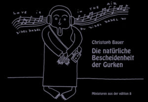 Groteskes über Feinsinniges Enji versucht einen Lebenssinn am Beispiel von Gurken ausmachen, Soseki vermutet, er könnte ein verlorener Ausserirdischer sein, P'u-yen kämpft auf der Suche nach dem inneren Gleichgewicht mit Schwindelanfällen, Soeki übt sich in wahrer Liebe und stolpert über das Triviale, Monju bemüht sich mittels geistiger Kraftnahrung um inneres Wachstum, und Zuiho möchte nicht länger bloss nett sein, was ihm niemand abnimmt. Ausgehend von den Vornamen der Patriarchen der zen-buddhistischen Traditionslinie hat Christoph Bauer unter dem Titel Die natürliche Bescheidenheit der Gurken Prosaminiaturen geschaffen, die uns tief in die Abgründe der männlichen Psyche führen. Seine Figuren befinden sich am Wendepunkt, versuchen eine Erstarrung zu überwinden und geraten darob ins metaphysische Trudeln. Hintersinnig und mit untergründigem Witz werden all die Perlen der fernöstlichen Weisheit, all die gängigen Ratschläge der Lebenshilfe ins Absurde verdreht und zu einem Amoklauf gegen das Unausweichliche: das Altern, die Krankheit, den Tod. Dabei schillert sogar das permanente Scheitern, weil es dem Humor des Daseins entspricht. Der Autor verleiht denn auch seinen Männern in mittleren Jahren eine geradezu rührende, an Slapstick mahnende Tölpelhaftigkeit, die irgendwo zwischen Buster Keaton und Samuel Beckett anzusiedeln ist. Die naiven Zeichnungen, die er eigenhändig zu seinen Texten gekritzelt hat, unterstreichen dies zusätzlich. Mit den Mitteln der Groteske, der Verzerrung und Überzeichnung widerspiegeln die Texte eine Gegenwart, in der sich der Mensch nicht aufgehoben fühlt und keine Antworten mehr findet, wo sich viele der früheren Kämpfe nach innen verlegt haben, die Utopien ausgeträumt sind und alle so cool tun, als ginge sie dies nichts an. Genau dieser Hilflosigkeit widmet Christoph Bauer seine volle Aufmerksamkeit, als hinge die Rettung des Allzumenschlichen davon ab und als bewahrte sich darin in einer global verstrickten Welt ein Rest von Widerstand.