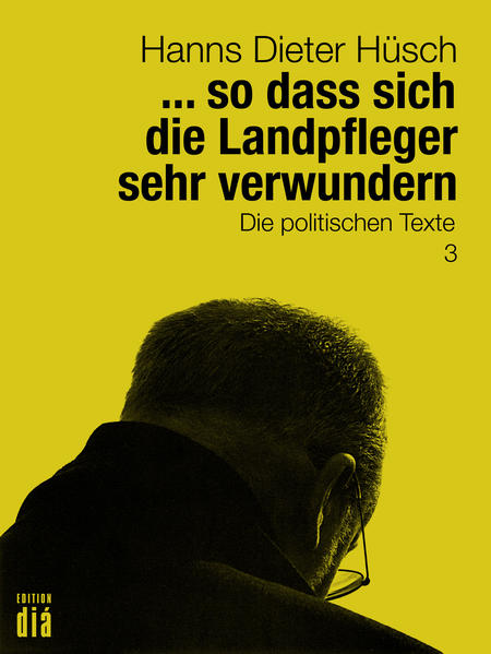 »Hüschs Zeitkritik war stets Ideologiekritik des skeptischen Individuums, des kleinen Mannes auf der Straße, der sich so seine Gedanken macht. Obwohl er während der Revoltejahre keineswegs abseits stand und sich wie viele damals wünschte ›Komm heißer Herbst und mache / Die Bäume alle rot‹, wurde ihm ein ›bourgeoiser Verniedlichungstrend‹ vorgeworfen … Beim Folklore-Festival auf der Burg Waldeck 1968 buhte man ihn gar unter wüsten Beschimpfungen - ›Kitschgemüt mit Goldbrokat‹ - von der Bühne. Die Ironie der Geschichte will, dass er heute zu den Letzten - und zugleich Besten - der Branche gehört, die überhaupt noch in den Kategorien von Politik und Gesellschaft, Kritik und Solidarität denken, denken können - ja, die überhaupt noch aus eigenem Antrieb Ideen entwickeln und nicht von angestellten Gagschreibern getextete Texte auswendig vortragen müssen, bis die Quotenguillotine fällt.« [Quelle: Der Spiegel vom 1. Mai 2000]