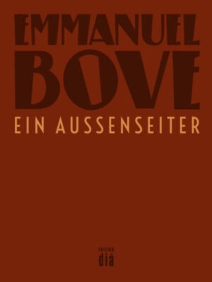 "Ein Außenseiter" liest sich wie ein autobiographischer Text dieses virtuosen Zeichendeuters der französischen Moderne. Augenblicklich taucht man in eine fast kafkaeske Situation ein, die unerklärlich bedrohlich wirkt. Der Ich-Erzähler lebt isoliert in einem Hotelzimmer im Pariser Quartier Latin, seine materiellen Mittel sind begrenzt, aber ihre Herkunft scheint zwielichtig. Es gibt eine merkwürdige, fast mysteriöse Verbindung zu einem Arzt, dem alle Attribute eines Wohltäters anhaften. Ein gemeinsames Essen löst eine plötzliche Katastrophe für den Ich-Erzähler aus. Doch der Leser spürt ein unausgesprochenes Ereignis, eine unerhörte Begebenheit im Hintergrund, die diese Bedrohung erklären muss. In einer Rückblende eines Film noir führt der Autor in die wirklichen Zusammenhänge eines Lebens ein, das alles zuvor Erzählte in einem anderen Licht erscheinen lässt, das Leben eines hoffnungslosen Pessimisten, eines Außenseiters, dessen Verhalten den Normen nicht entspricht und der daher ungewollt und unberechtigt in Ächtung gerät. Sparsam im Ton, von Anbeginn spannungsgeladen entfaltet Bove ein tiefgründiges Nachdenken über das Leben eines Außenseiters, über sein eigenes Leben. "Handelt es sich um eine Autobiographie (oder so etwas Ähnliches)? Man könnte es meinen bei dem einen oder anderen Tonfall, der einen mitunter rührt. Es geht immer um denselben Helden Boves und immer um dieselbe Geschichte. […] Das ist vielleicht nicht allererste Qualität, aber es ist mehr als jemals sonst Bove'sche Qualität." (Aus dem Ablehnungsschreiben der Éditions Gallimard, 1939)