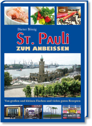 Sankt Pauli zum Anbeißen“ ist eine kulinarische Abenteuerreise mit zahlreichen Rezepten und gleichzeitig eine Liebeserklärung an den kleinsten und berühmtesten Stadtteil der Freien und Hansestadt Hamburg. Mit offenen Augen und unbändigem Appetit sucht der Autor Dieter Bönig unter der harten Schale nach dem weichen Kern von Fischmarkt und Fußball, Kultur und Kiez, Laster und Liebe und wirft dabei einen sehnsuchtsvollen Blick in die Töpfe der Hamburger Küche. Zwischen verbürgter Historie und privaten Ansichten findet der Leser rund 200 Rezepte von „Aal in Dill“ über „Hamburger National“ bis hin zur „Zwetschgensuppe“. Wie der Stadtteil in dem sie gefunden wurden, machen die Rezepte Spaß und bieten etwas für jeden Geschmack. Alle Gerichte sind unkompliziert zuzubereiten, und nebenbei bietet das Buch zahlreiche praktische Hinweise und Tipps rund ums Kochen.