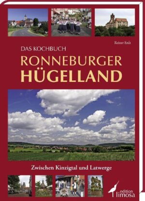 Das Ronneburger Hügelland liegt eingebettet zwischen dem Kinzigtal, der fruchtbaren Wetterau, den Ausläufern des Vogelsbergs und des waldreichen Spessarts. Die Ronneburg als touristischer Magnet unserer Region zieht jährlich viele Besucher an. Aber auch die Brüder-Grimm-Stadt Hanau, die Barbarossastadt Gelnhausen, das mittelalterliche Büdingen sowie die vielen kleinen Gemeinden und Orte dazwischen mit schmucken Fachwerkhäusern bieten viele Sehenswürdigkeiten und malerische Winkel, die in diesem Buch vorgestellt werden. Die Region gefiel einst schon Goethe und Graf Zinzendorf, die einmalige Landschaft inspirierte viele Maler. Römer und Kelten siedelten hier und hinterließen eindrucksvolle Zeugnisse der Geschichte. Reiner Erdt hat alle Orte selbst besucht und mit seiner Kamera die schönsten Ecken festgehalten, aber auch viele Fotografen des Ronneburger Hügellandes eingeladen, ihre eindrucksvollsten Bilder mit einzubringen. Der Autor hat in diesem genüsslichen Heimatportrait mit mehr als 160 Rezepten neben seinen eigenen Genusskreationen auch viele traditionelle Rezepte der Bevölkerung zusammengetragen, einiges nachgekocht und heutigen Bedürfnissen angepasst. Auch moderne Lieblingsgerichte sind dabei und zeigen einen Querschnitt aus der heimischen Küche. Die landwirtschaftlich geprägte Natur bringt besonders leckeres Obst und Getreide hervor, aber Spargel und Erdbeeren werden ebenfalls traditionell angebaut. Zahlreiche heimische Apfelsorten werden auf den Streuobstwiesen gepflegt und sind somit ein Garant für das hessische Lieblingsgetränk - den Apfelwein. Viele amüsante Geschichten erzählen Anekdoten und Erinnerungen an die gute alte Zeit - von der Ernte in der Landwirtschaft, vom Backen im Backhaus, über das gemeinschaftliche Rühren von Pflaumenlatwerge - bis hin zum Dorfkino der 1950er Jahre, teilweise sogar in unserer Mundart 'gebabbelt'.