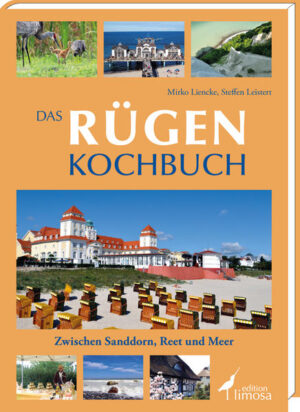 Steffen Leistert & Mirko Liencke haben unter Mitwirkung zahlreicher Helfer aus der Region ein ganz besonderes Buch erstellt. Für 'Das Rügen Kochbuch' haben die Autoren kreuz und quer durch die Region Rezepte zusammen-getragen und aufgeschrieben. Neben traditionellen, ungewöhnlichen und modernen Rezepten, sind in dieses Buch auch die Geschichten und Erzählungen der Menschen vor Ort - wie sie leben, feiern und genießen- eingeflossen. Mehr als 150 Rezepte sind in etwa 10 Hauptkapitel untergliedert, so dass je nach Anlass das passende Gericht ausgewählt werden kann. In zahlreichen Kurzgeschichten und Erzählungen, aber auch in schönen Fotografien wird Landschaftliches, Sagenhaftes, Kulturelles und Geschichtliches aus der Region präsentiert.