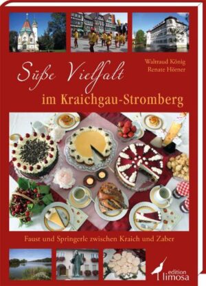 Nach dem Erfolg des Kraichgau Kochbuchs haben Waltraud König und Renate Hörner sich ganz den süßen Genüssen im Kraichgau-Stromberg hingegeben. In diesem neuen Kochbuch haben die Autorinnen die wichtigsten und beliebtesten Rezepte für Festtagstorten, Obstkuchen, Rührkuchen, Hefegebäck, Desserts, Gelees und Marmeladen für Sie aufgeschrieben. Neben badisch-schwäbischen Spezialitäten finden Sie zahlreiche Ideen für einen süßen Mittagstisch, verführerische Desserts, Genüsse aus der Weihnachtsbäckerei, aber auch Getränke für besondere Anlässe - alle in der Region gesammelt und von den Autorinnen ausprobiert. Die Rezepte sind leicht verständlich erklärt - zahlreiche Tipps und Hinweise erleichtern auch dem Ungeübten die Zubereitung. Neben den rund 160 liebevoll ausgewählten Rezepten finden Sie außerdem mehr als 20 Geschichten - mit einer besonderen Portion Heimatgefühl ausgewählt und nacherzählt. Lassen Sie sich anstecken von der Goldgräberstimmung in Sternenfels, verfolgen Sie mit den Autorinnen einen Dieb in Kürnbach, lassen Sie sich entführen in die Zeiten mittelalterlicher Herrschaften oder finden Sie heraus, wer die Kerschdekipper sind! Wunderschön umrahmt wird das gesamte Buch von farbenfrohen Fotografien, die die besonderen Reize, die Anmut und Beschaulichkeit der Region widerspiegeln. Begeben Sie sich auf eine Geschmacks-, Geschichts- und Bilderreise durch den Kraichgau - zwischen Rhein, Neckar und Enz gelegen. Dieses Buch präsentiert eine Region, die geprägt ist von tausend Hügeln, von Orten mit malerischen Fachwerkhäusern, bunten Wiesen, Äckern und herrlichen Rebhängen. Der Kraichgau-Stromberg ist seit Jahrhunderten ein typisches Bauernland, auf dessen Böden alle Gemüse- und Getreidearten, Kartoffeln, Tabak, Obst und Wein prächtig gedeihen und reiche Ernten einbringen - ein wahres Schlaraffenland. Eingerahmt zwischen dem Heuchelberg im Norden und dem Stromberg im Süden liegt die Landschaft Zabergäu - ein Weinparadies. Selbst im Obstbau hat sich das Zabergäu verewigt - mit der Zabergäurenette, einer Apfelsorte, die seit 1926 im Handel ist. Begleiten Sie die beiden Autorinnen auf einer Erkundungsreise durch ihre Heimat, die sie mit viel Herz und gutem Geschmack für Sie präsentieren. Entdecken Sie auf mehr als 200 Seiten die 'Süße Vielfalt im Kraichgau-Stromberg'.