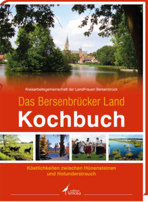 Bei den 160 Rezepten für dieses Buch haben die LandFrauen besonderen Wert auf die Verwendung regionaler, frischer Produkte gelegt und Gerichte gewählt, die leicht nachzukochen sind. Die Rezepte geben einen Einblick in das, was die traditionelle, moderne und regionale Küche heute zu bieten hat. Im Kreis Bersenbrück gibt es neun LandFrauenvereine, die mit ihrem Engagement den Erhalt ländlicher Kultur bewahren möchten und die Weiterentwicklung der Region fördern. Mit rund 1400 Mitgliedern bilden die LandFrauen eine starke Gemeinschaft. Nur so lassen sich gemeinsame Projekte wie dieses Heimatkochbuch umsetzen. Die Menschen im Bersenbrücker Land sind mit ihrer Region stark verwurzelt, sie sind gesellig, vielseitig interessiert und liebenswert. Mehr als 250 wunderschöne Fotografien zeigen Facetten aus dem Leben der Menschen und präsentieren die Schönheit ihrer Heimat. Zahlreiche Geschichten und Anekdoten berichten von gestern und heute sowie von Bräuchen, die heute noch gepflegt werden. Die Region Bersenbrück war und ist von einer vielseitigen Landwirtschaft geprägt. Die starke Pferdezucht - vorwiegend Hannoveraner - hat überregionale Bedeutung. Sonderkulturen bis hin zur Aquakultur nehmen stetig zu. Bauerhofcafés, Hofläden und Ferienangebote sind fast flächendeckend vorhanden. Vor- und nachgelagerte Betriebe tragen zu einer florierenden Landwirtschaft bei. Neben fruchtbarem Ackerland, Wald und Hügeln machen die Moore die Vielfalt der Landschaft komplett. Mit dem Hahnenmoor und dem Grafelder Moor im Norden dem Vinter Moor im Süden, dem Campemoor bei Vörden im Osten ist der Kreis förmlich eingerahmt.