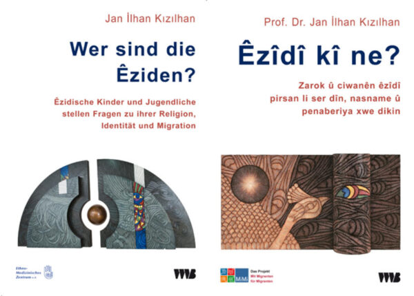 Das vorliegende Buch in Deutsch und Kurdisch ist kein religionspädagogisches Buch, sondern ein Dialog und Wissensaustauch des Autors Jan Ilhan Kizilhan mit ezidischen Kindern und Jugendlichen. Eziden (Yeziden oder auch Jesiden genannt) sind Angehörige einer kurdisch-sprachigen religiösen Minderheit. In Deutschland leben mindestens 80.000 Eziden. Die ü:berwiegende Anzahl von ihnen kam in den 70er Jahren des vorigen Jahrhunderts im Zuge der Arbeitsmigration aus der Türkei. Allerdings sind in den letzten Jahren, bedingt durch politische Veränderungen im Nahen Osten und der ehemaligen Sowjetunion, Eziden verstärkt aus Syrien, dem Irak und dem Kaukasus, hier vor allem aus Armenien und Georgien, nach Deutschland geflüchtet. Die Eziden haben nur wenige schriftliche Dokumente über ihre Religion und Kultur. Gerade die nachwachsende Generation fragt aber immer drängender nach Herkunft und Geschichte der Eziden, nach ihrer Religion und Identität. Oftmals sind die einzigen Informationsquellen die Geschichten und Erzählungen der Elterngeneration. Diese wiederum haben ihr Wissen meistens ausschließlich von religiösen Erzählern und Priestern mündlich erhalten. In einem Meer an mündlicher ungesicherter Information drohen religiöse und kulturelle Identität verloren zu gehen. Deshalb hat Jan Ilhan Kizilhan in Gesprächen mit ezidischen Kindern und Jugendlichen Antworten zu drängenden Fragen ezidischer Menschen gesucht. Neben Fragen zu Geschichte und Religion der Eziden rückten auch Kriegs-, Trauma- und Migrationserfahrungen in den Fokus. Prof. Dr. Jan Ilhan Kizilhan ist international anerkannter Experte der Transkulturellen Psychiatrie, kultursensiblen Psychotherapie und Traumatologie. Er studierte Psychologie, Soziologie und Iranistik in Bochum, Köln und Washington und ist Professor für Gesundheitswissenschaften, Psychologie und Migration. Er ist Autor zahlreicher Bücher und internationaler Publikationen. Er ist Gutachter fü Gerichte und als Experte tätig für internationale Institutionen und Behörden. Er ist als Dozent, Forscher, Supervisor und Lehrtherapeut sowie als Romanautor aktiv. Ev pirtuka hatiye amadekirin ne pirtukeke dini-padagoji ye, ev ji bo diyalog, dayin u sitandina zanistiye di navbera niviskar Ilhan Kizilhan u zarok u ciwanen ezidiyan de ye. Li Almanya teqriben 80.000 Ezidi dijin, ev xwediye kurd-axiviyeke bawermendeke dini kemhejmar in. Bi kocberiya karkeri di salen 70e de, di sedsala dawi de, ji Tirkiye hatine Almanya. Le bi taybeti di salen dawi de ji ber sedemen guherinen siyasi li Rojhilata Navin und Sovyeta kevn Ezidi bi hezeke mezin ji Suriye, Iraqe u heremen Kafkasyaye, bi taybeti ji Ermenistan u Gurcistane, kocberi Almanya dibin. Nivis u dokumenten kevn li ser din u canda Ezidiyan kem hene. Le bi taybeti nifsa nu li ser kok u diroka xwe, li ser din û nasnameya xwe li bersiva pirsan digerin. Pir caran tene dikarin agahiyan ji dayik u baven xwe bistinin. Le ev nifs ji zanebuna xwe li ser din u diroka xwe bi devki ji qewal, pir u sexen xwe girtine. Di nav behra gotinen devki u agahiyen tam ne dirust zarok u ciwanen Ezidiyan ru bi ru himberi tehlukeyeke windabuna nasname u dine xwe ne. Lewra ji Ilhan Kizilhan bi axaftin u hevpeyvin bi zarok u ciwanen Ezidiyan re li ser bersiv u pirsen ku miroven Ezidiyan ahleqedar dike ket nav ger u ramanan. Ji xeyna mijaren li ser dirok u din zarok u ciwanan di axaftinen xwe de li ser babeten ser, trauma und jiyana kocberiye radiwestin. Prof. Dr. Jan Ilhan Kizilhan li ser babeten pir-candiya Psikatri (deruni), Psikoterapi (demankirina nexwesen deruni), Traumatoloji u guhartina civakan di nav ser de pisporeki navdar ye navnetewi ye. Wi Psikoloji, Sosyoloji u Iranistik li Bochum, Köln u Washingtone xwendiye u niha Profesore zanistiya tenduristi, psikoloji u migrasyone ye. Ev niviskare pir pirtukan u nvisen navnetewi li ser babeten psikotraumatoloji, psikosomatik, zanistiya sosyalizasyon und kocberiye ye. Ev herwiha pisporiye ji bo dadgeh u saziyen navnetewi dike. Ev mamosteyi û lekolinan li zaningehwe, dersdayinen taybeti ji bo bijijkiyan u psîkologan dike u carcaran bi roman-nivis u weje ve mesgul e.