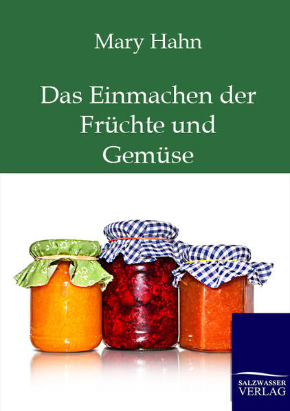 Reprint des Originals von 1917 über das Einmachen von Früchten und Gemüsen. Enthalten sind Kompottfrüchte, Konfitüren, Gelees, Säfte, Marmeladen, Fruchtsäfe, mit und ohne Zucker, Liköre und alle Arten von Gemüse.