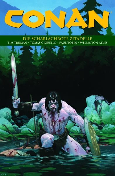 Das bewährte Conan- Dreamteam Timothy Truman und Tomás Giorello setzt seine gefeierte Arbeit fort! Diesmal machen sich die beiden an eine spektakuläre Comic- Adaption von Robert E. Howards Original- Geschichte Die scharlachrote Zitadelle. Darin wird König Conan verraten und in einen furchtbaren Kerker gesperrt. Kann der vom Gewicht der Krone Aquilonias keineswegs geschwächte Cimmerier gegen die zahlreichen Schrecken des grausamen Zauberers Tsotha- lanti bestehen?