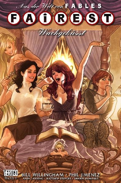 Mit FAIREST legt Bill Willingham, der preisgekrönte Autor von FABLES, eine Serie vor, in der die schönen und gefährlichen Ladys aus Fabletown im Mittelpunkt stehen. Hier werden nach und nach die Geheimnisse um Rapunzel, Cinderella, Snow White, Rose Red, der Schneekönigin und anderer zauberhafter Damen gelüftet. In diesem ersten Band geht es um die weiteren Abenteuer von Briar Rose alias Dornröschen, die mal wieder wachgeküsst wird, aber sich so gar nicht für ihren neuen Lover erwärmen kann - liegt das etwa daran, dass er der König der Diebe ist? Phil Jiminez (Wonder Woman, The Invicibles), ein Lieblingszeichner der Fans, kehrt hier nach seiner Zeit bei Marvel zu Vertigo zurück, und Shawn McManus (Thelassy, Cinderella) illustrierte die Zusatzgeschichte um die geheimnisvolle Lamia.