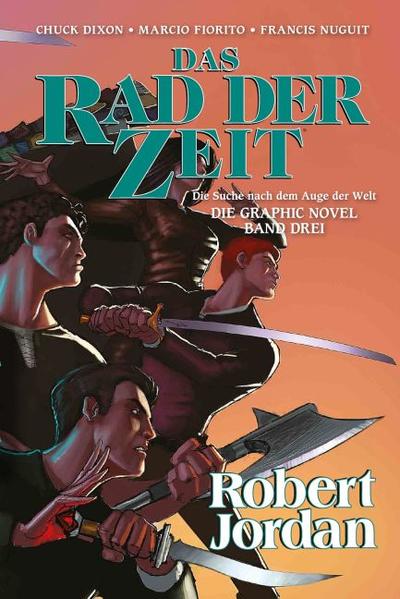 Das Rad der Zeit dreht sich, Zeitalter kommen und gehen. Was war, was ist und was sein wird könnte dem Schatten verfallen. Möge der Drache abermals auf den Winden der Zeit reiten. Band 3 von Chuck Dixons New York Times- Bestseller- Adaption von Robert Jordans bahnbrechendem Verkaufsschlager Die Suche nach dem Auge der Welt, dem ersten Buch der Bestseller- Serie Das Rad der Zeit (New York Times, USA Today und Globe and Mail [Toronto]). Die Aes Sedai Moiraine und ihr Behüter Lan Mandragoran wollten ursprünglich nur drei junge Männer mitnehmen, als sie das Dorf Emondsfeld nach einem Trolloc- Überfall verließen. Rand, Mat und Perrin hatten alle einen schwarzen Reiter gesehen und brauchten Schutz. Doch ihre Freundin Egwene wollte die Jungs nicht allein ziehen lassen. Dieser Band enthält Die Suche nach dem Auge der Welt: Die Graphic Novel, Band 3 versammelt die Ausgaben 13 bis 18 der Comic- Adaption von Robert Jordans Das Rad der Zeit: Die Suche nach dem Auge der Welt, mit Text von Chuck Dixon und Zeichnungen von Marcio Fiorito und Francis Nuguit. Darüber hinaus enthält die Buchfassung eine Cover- Galerie, die das Werk von Jeremy Saliba und Seamus Gallagher vorstellt.