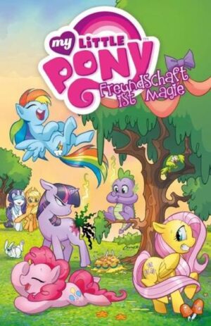 Willkommen in Ponyville, der Heimat von Twilight Sparkle, Rainbow Dash, Rarity, Fluttershy, Pinkie Pie und Applejack! Irgendwas scheint hier nicht mit rechten Dingen zuzugehen, denn einige Einwohner benehmen sich plötzlich ganz schrecklich merkwürdig. Normalerweise würden keine zehn Pferde die sechs Pony- Heldinnen an die Orte bringen, die sie auf der Suche nach der Quelle des Übels betreten müssen, doch jetzt müssen sie Kopf und Trense riskieren, um ihre Freunde zu retten, bevor es zu spät ist.