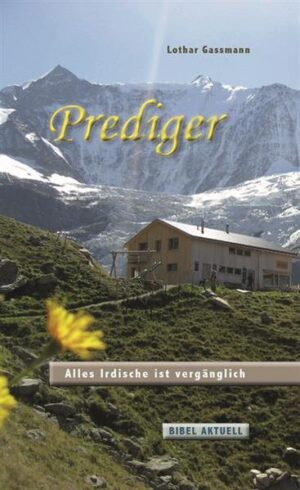 Alles Irdische ist vergänglich: Das erleben wir inmitten der Wirtschaftskrise besonders dramatisch. Das biblische Buch Prediger weist auf das Unvergängliche und Ewige hin. Ein Trost- und Hoffnungsbuch in schwerer Zeit!