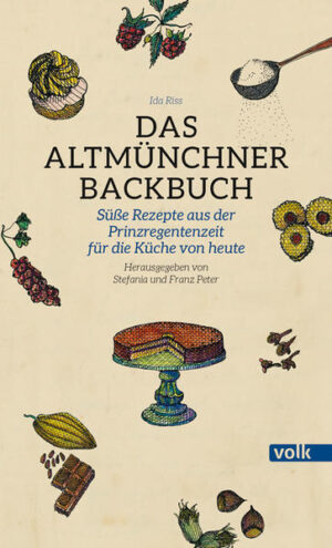 Bis heute wird in Bayern bei festlichen Anlässen die Prinzregententorte serviert, die der Münchner Konditor Heinrich Georg Erbshäuser im Jahr 1886 zum Geburtstag des Prinzregenten Luitpold erfand: Für jeden der damals acht Regierungsbezirke im Königreich Bayern enthielt die Torte eine Schicht dünnen Biskuitteig, dazwischen allerfeinste Schokoladenbuttercreme und außen herum ein Guss aus Bitterschokolade. 1890 avancierte der Erfinder zum königlich-bayerischen Hoflieferanten - und die Prinzregententorte zur Münchner „In-Süßigkeit“ im Fin-de-Siècle. Die legendäre Torte, die zugleich eine Hommage an das Land Bayern war, gehörte natürlich auch zum Repertoire der Gattin des Münchner Amtsgerichtspräsidenten Franz Riss. Mithilfe einer Köchin und eines Hausmädchens brachte sie in ihrer vornehmen Bogenhausener Wohnung das Backwerk auf den Tisch. Sie wusste aber auch um die Geheimnisse von Ambrosia-Creme oder Französischem Igel. Wenn es nicht ganz so festlich zuging, servierte sie Karthäuser Klöße zum Dessert und in der Weihnachtszeit buk sie Lebkuchen, Dattelkonfekt, Vanillekipferl und Husarenkrapferl. Ihre bewährten Rezepte notierte Ida Riss um das Jahr 1910 mit Sepiatinte in feiner Sütterlin-Schrift in einem Notizbuch, das mit rotem Leinen eingeschlagen war. Es war wohl zunächst zur eigenen Verwendung oder als Anweisung für die Köchin gedacht. Seither wurde es von Generation zu Generation weitergegeben. Jetzt gibt ihr Enkel die nostalgische Rezeptsammlung hübsch illustriert als „Altmünchner Backbuch“ heraus.