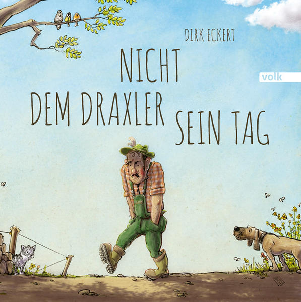 „Einmal ist der Draxler Hans aufgewacht und seine Frau war weg …“ ... und Frühstück hat es auch keins gegeben. Das hat den sonst so gestandenen Bauern schon ein wenig aus der Bahn geworfen. Da hat er sich gar nicht erst rasiert und glatt vergessen, die Katze zu streicheln, dem Hund das Steckerl zu schmeißen, und selbst für die Kuh hat er kein lobendes Wort gehabt. Was soll man sagen - der Draxler Hans war einfach nicht er selbst. Denn so sehr wie er seine Frau geliebt hat, hat schwerlich je ein anderer eine Frau geliebt. Wie der Draxler Hans schließlich seine Frau wiederfindet und warum man bei Liebeskummer unbedingt ein Bier trinken muss - das dann aber gar nicht schmeckt -, erzählt das Geschenkbuch „Nicht dem Draxler sein Tag“ mit augenzwinkerndem Charme. Nach einer einmaligen Freundschaft bis über den Tod hinaus („Dem Kreuzbauern seine Gans“) zeigt Dirk Eckert mit seinen genauso fein- wie hintersinnigen Illustrationen eine berührendere Liebesgeschichte - mit allen Höhen und Tiefen, die ein einziger schief laufender Tag so in petto hat. Und man kann dem Draxler nur zustimmen, wenn er am Schluss zu seiner Frau sagt: „Weißt, g’rad wenn’s einmal so überhaupt nicht dein Tag ist, dann ist’s schon besonders bärig, dass wir beide uns haben.“