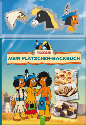 Backvergnügen mit Yakari Jetzt geht es ans Plätzchenbacken zusammen mit Yakari, dem kleinen Indianer, und seinen Freunden. Das Backbuch enthält jede Menge Rezepte für leckere Plätzchen und Kekse, die Kindern schmecken. Dank der ausführlichen Schritt-für-Schritt-Anleitungen gelingt alles kinderleicht.Und mit den tollen Ausstechfomen aus rostfreiem Edelstahl von Yakari, Kleiner Donner und Großer Adler werden die Plätzchen garantiert indianerstark!