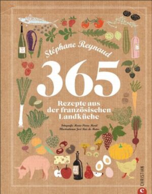 Was gibt es heute zu essen? Das leidige Kopfzerbrechen um den täglichen Speiseplan gehört der Vergangenheit an. Die Rezepte von Kultkoch Stéphane Reynaud sind eine Liebeserklärung an die echte französische Küche und Lebensart. Charmant und witzig geschrieben, präsentiert er einen immerwährenden Rezeptkalender, der Genießerherzen höher schlagen lässt. Nun hat jeder Tag ein kulinarisches Highlight!