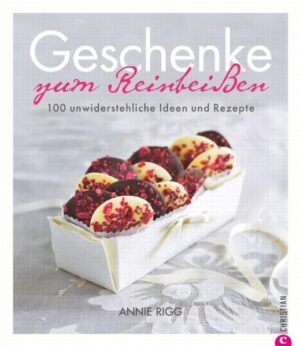 Nichts ist persönlicher als ein Geschenk, das aus Ihrer eigenen Küche kommt und mit viel Liebe gemacht ist. Ob bunte Lollis in Herzform, Apfel-Minze-Gelee oder Zitronenlikör: Annie Riggs präsentiert köstliche Mitbringsel für jede Gelegenheit - mal herzhaft, mal süß und auch mal alkoholisch. Und immer ein echter Hingucker, denn die schönsten Verpackungsideen für eine kunstvolle Präsentation werden Ihnen gleich mitgeliefert!